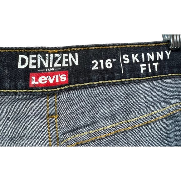 Levi's Denizen 216 Skinny Fit Denim Jeans Medium Wash Blue Mens Size 36 X 30 - Picture 10 of 13